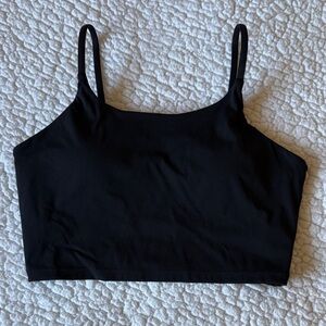 Sleek Black Cropped Tank Top